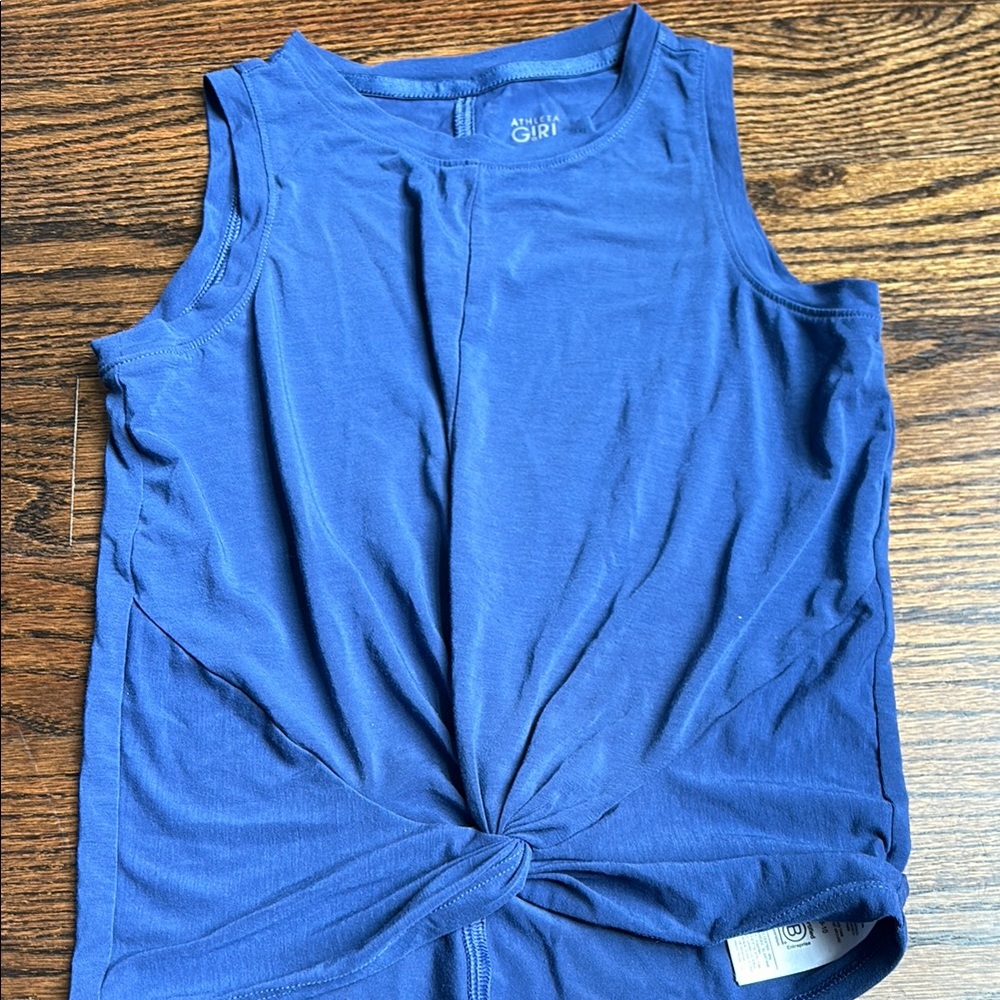 Athleta Girl Blue Sleeveless Top